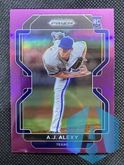 2022 Prizm A.J. Alexy #150 RC Purple Parallel Rookie Rangers
